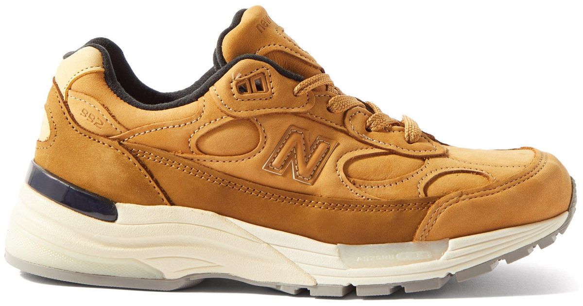 New Balance Made In Usa 992 Leather Trainers in Beige (Natural) Lyst UK