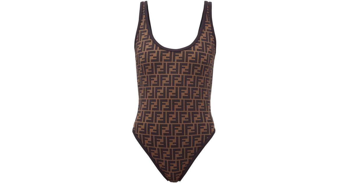 fendi logo bathing suit