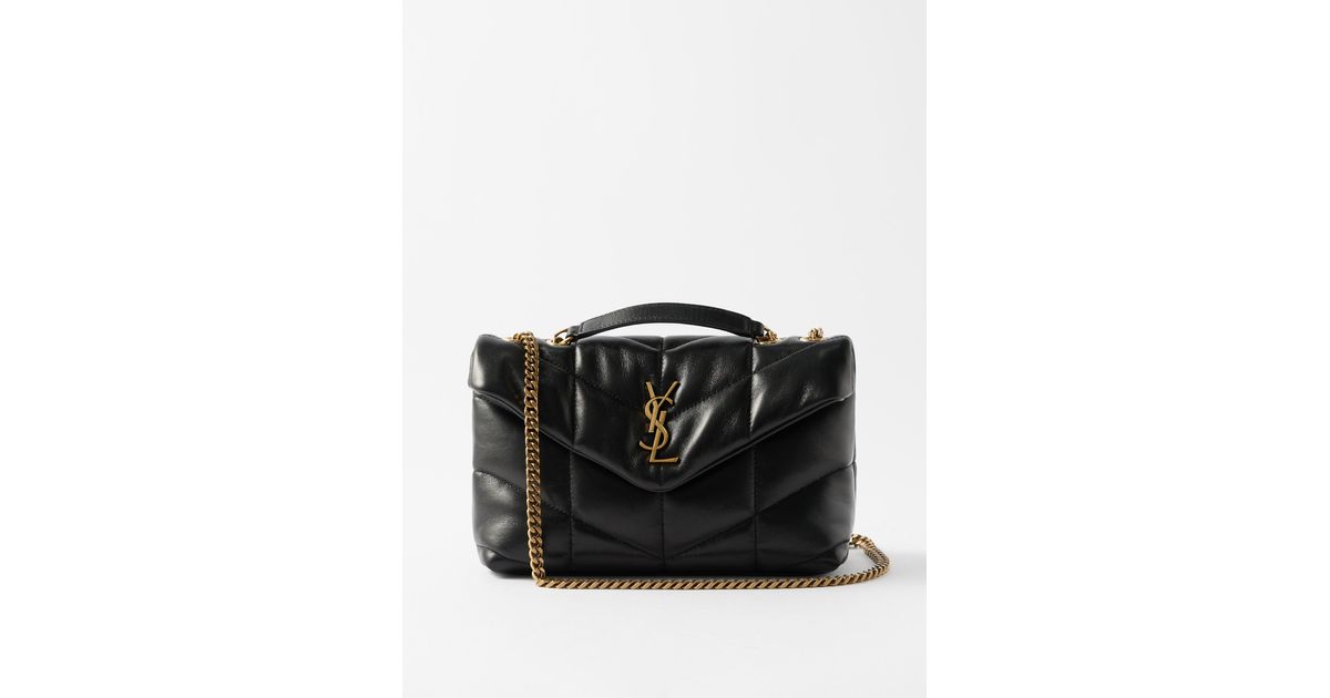 Saint Laurent Puffer Toy Leather Cross-body Bag in Black | Lyst