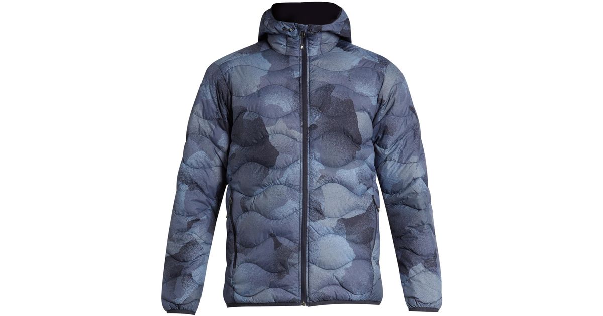Peak Performance Synthetic Helium Hooded Down Jacket in Blue for Men - Lyst