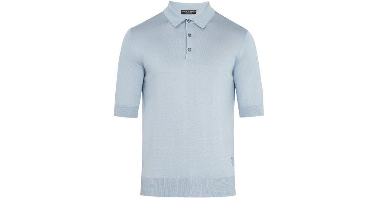 silk knit polo shirts