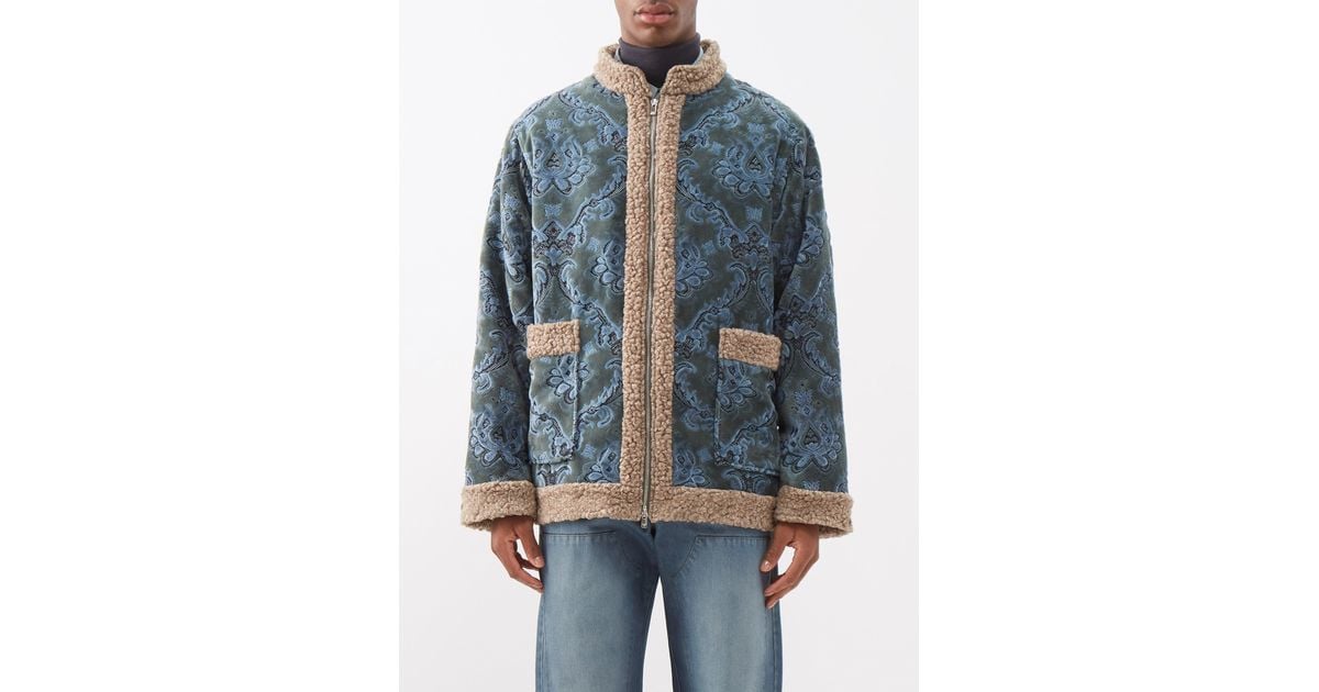 Rrl print hotsell fleece jacket