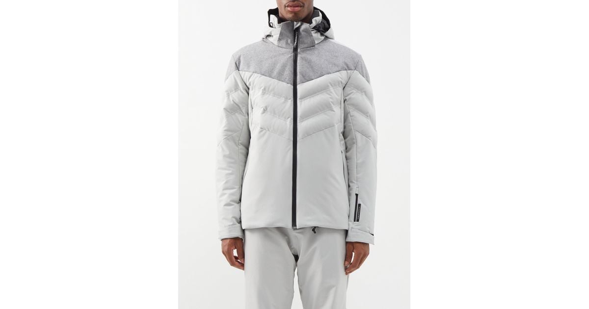 Capranea Eiger Hooded Wool-panel Softshell Ski Jacket in Gray for Men | Lyst