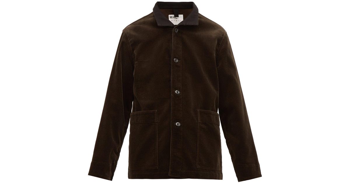 MHL by Margaret Howell Heavyweight Corduroy Jacket in Brown for ...