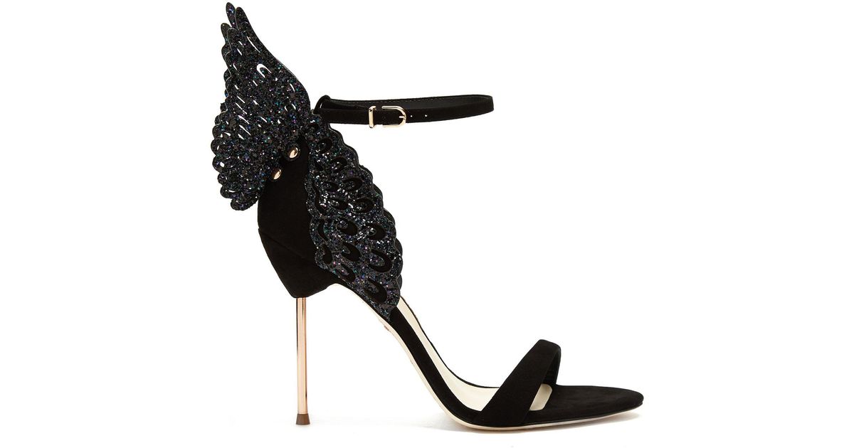 Sandales Daim Sergio Rossi en coloris Noir Femme Chaussures Chaussures à talons Sandales à talons 