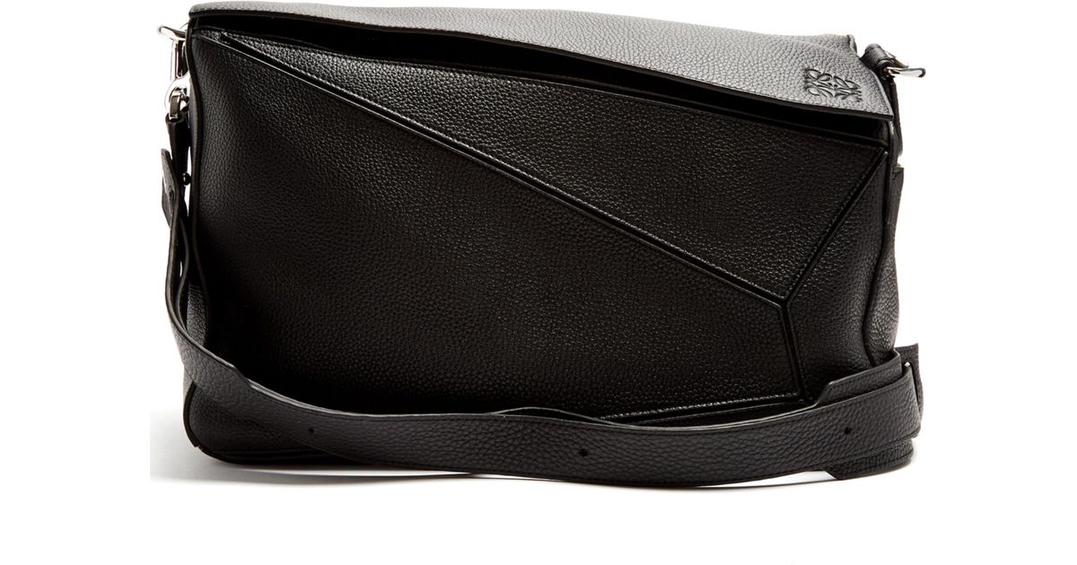 Loewe Puzzle Xl Leather Bag in Black for Men | Lyst
