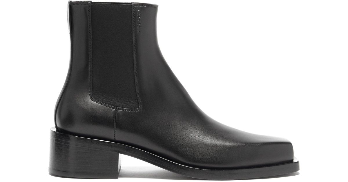 Givenchy Austin Square-toe Leather Chelsea Boots in Black for Men