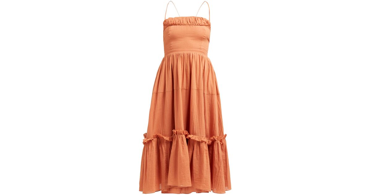dark orange gown