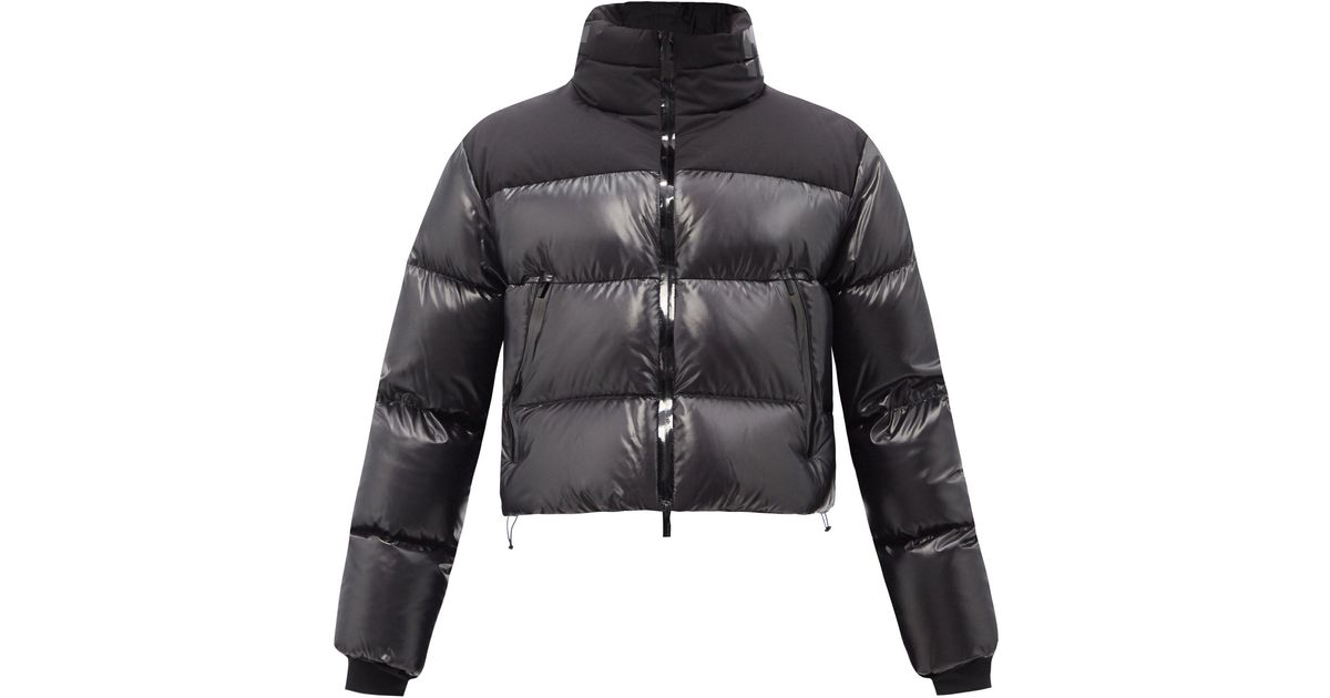 black padded down jacket