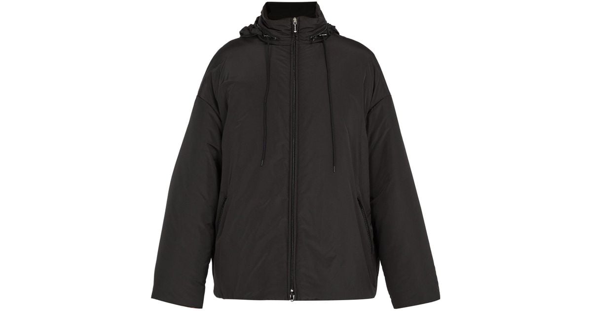balenciaga windbreaker mens black