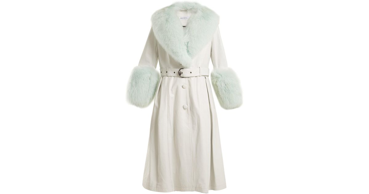 saks potts fur coat