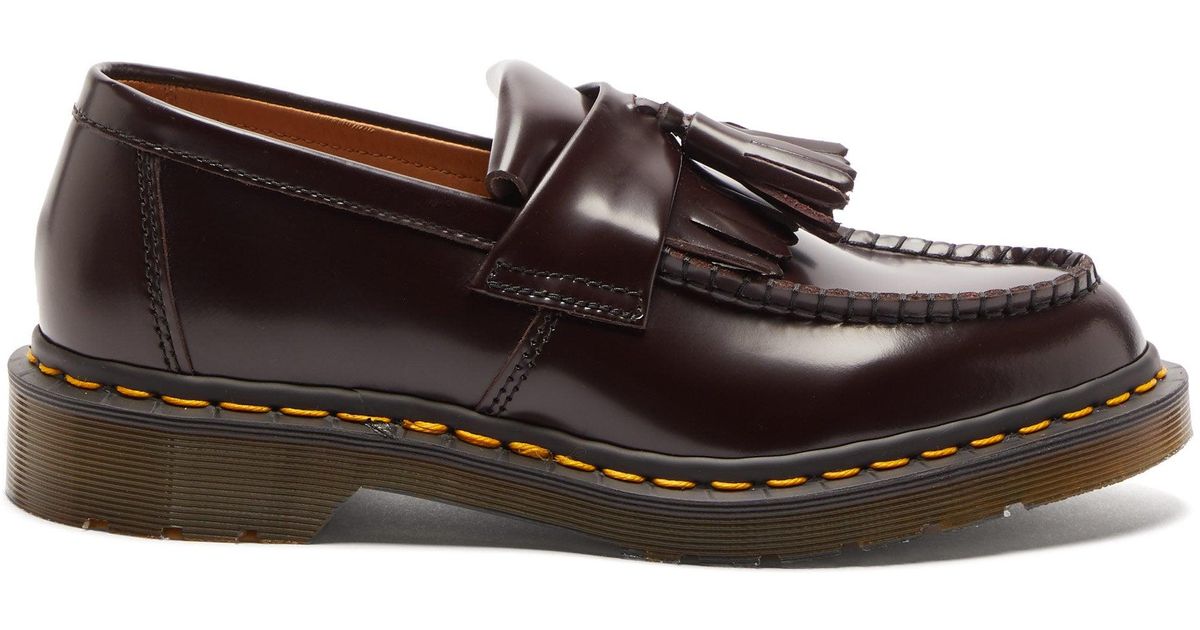 Comme des Garçons X Dr. Martens Adrian Tassel Leather Loafers Lyst