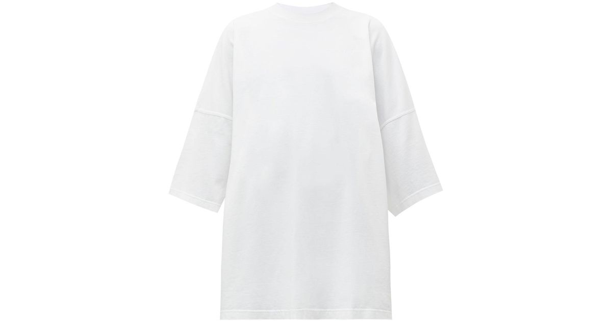 Balenciaga Universal Flow Cotton T-shirt in White | Lyst