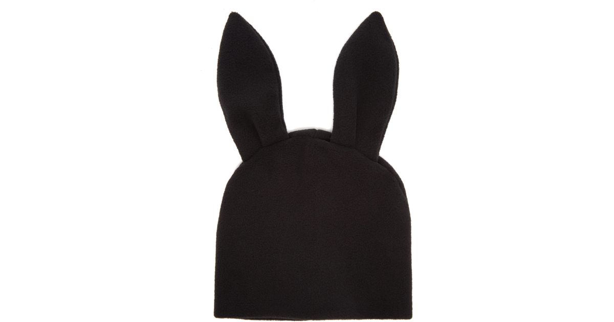 Comme des Garçons Bunny-ears Fleece Beanie in Black for Men | Lyst UK