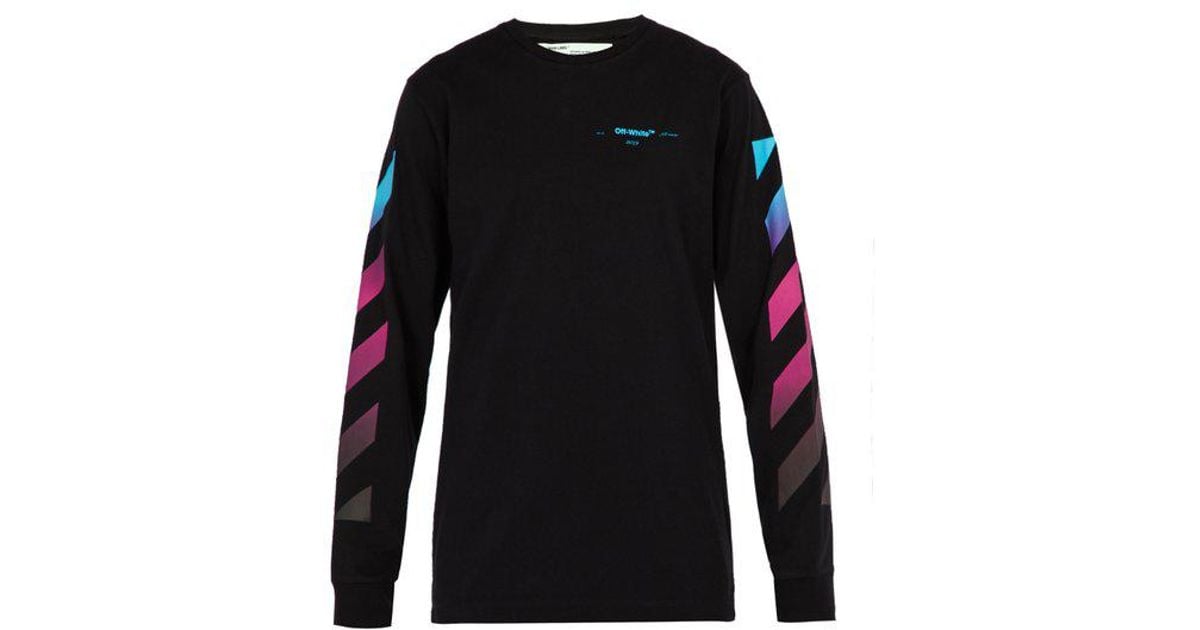 off white long sleeve gradient