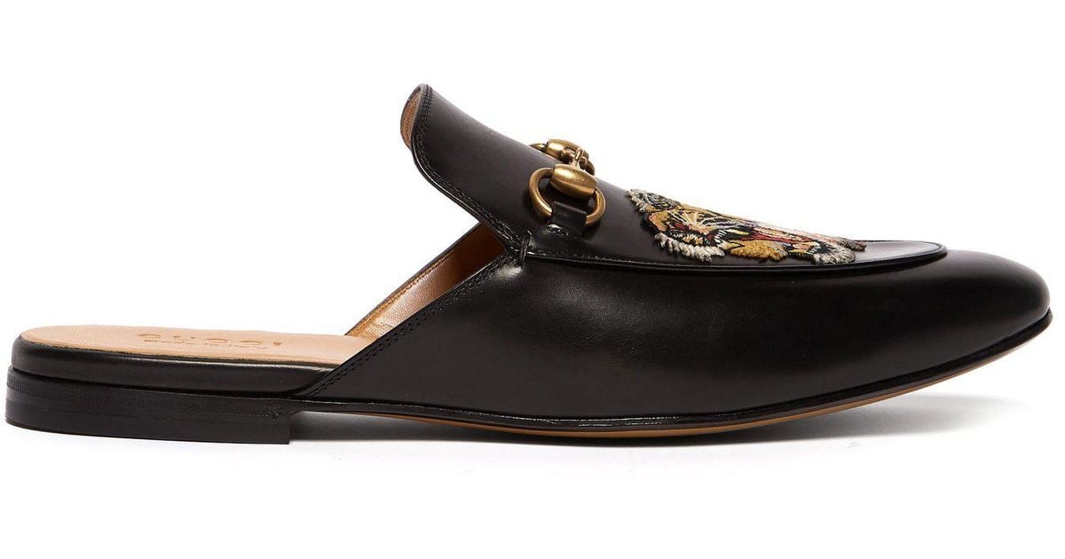 gucci style backless loafers