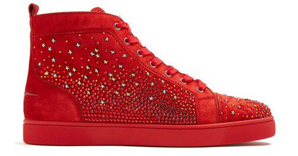 louis vuitton red bottom high top sneakers - Google Search  Christian  louboutin shoes, Christian louboutin wedding shoes, Christian louboutin