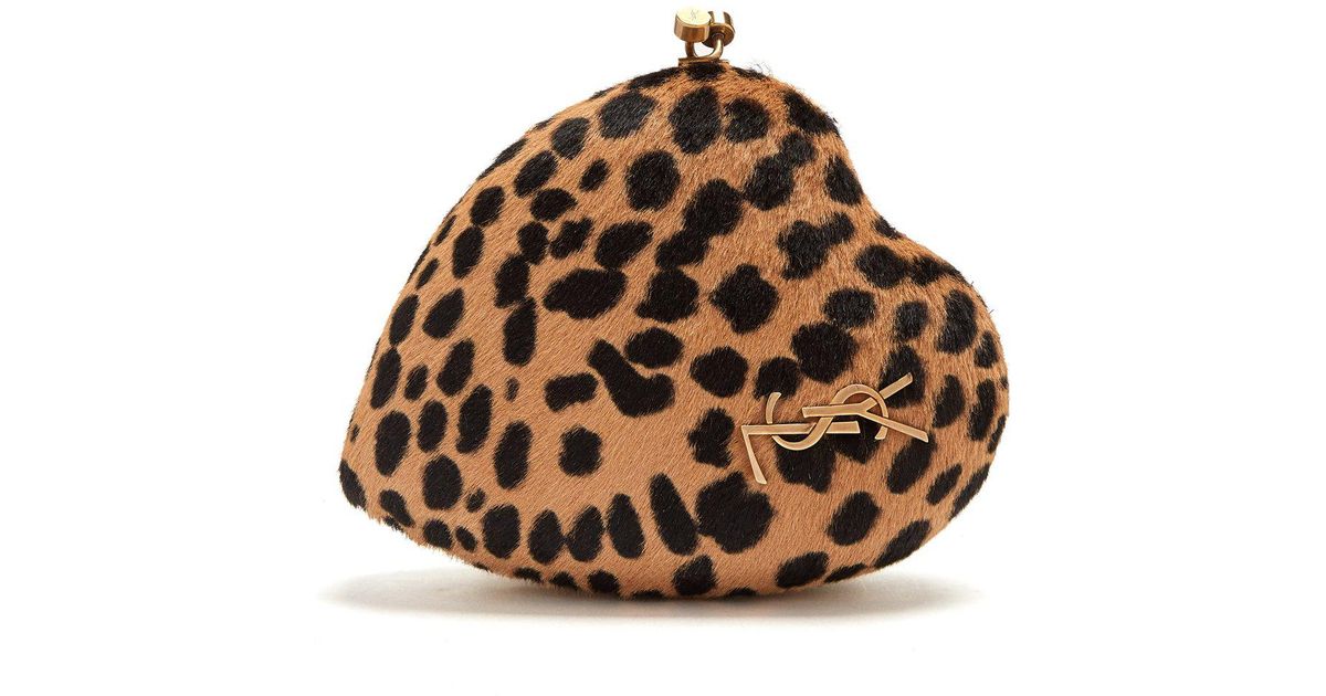 DSQUARED2 Leopard-Print Calf Hair Pouch - ShopStyle Clutches