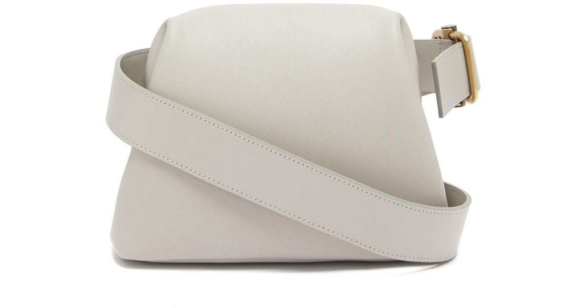 OSOI Brot Mini Leather Cross-body Bag in Gray | Lyst