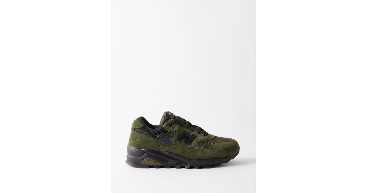 New Balance 580 Suede And Gore-tex Trainers in Green for Men | Lyst