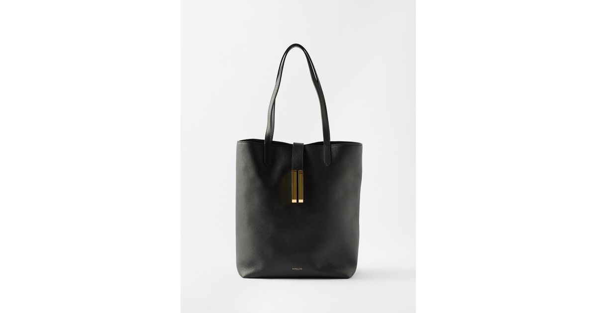 DeMellier Vancouver Grainedleather Tote Bag in Black Lyst