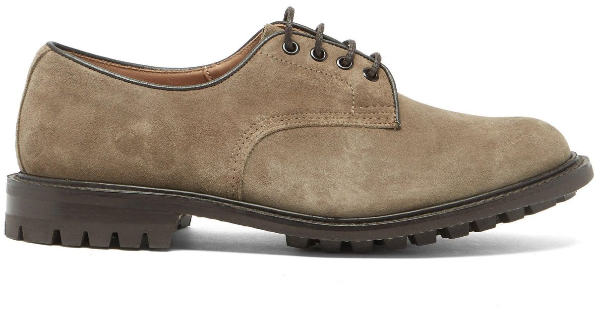 trickers suede derby