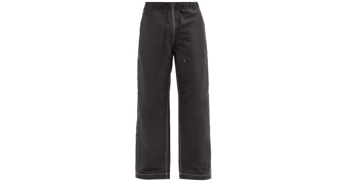 Our Legacy Speed Recycled-fibre Poplin Trousers in Black for Men - Lyst