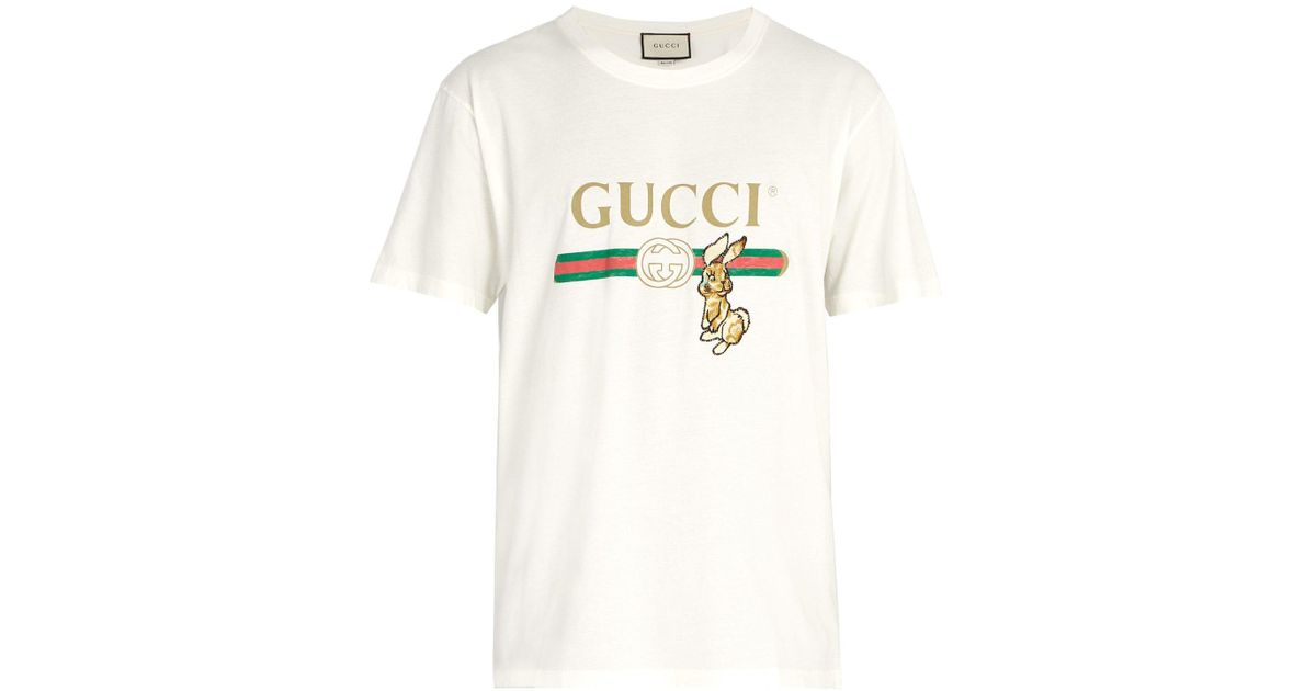 Gucci Cotton Vintage Logo T Shirt With 