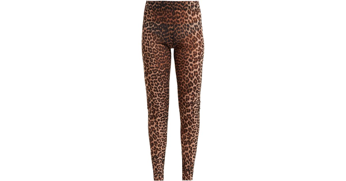 Ganni Tilden Leopard-print Mesh 
