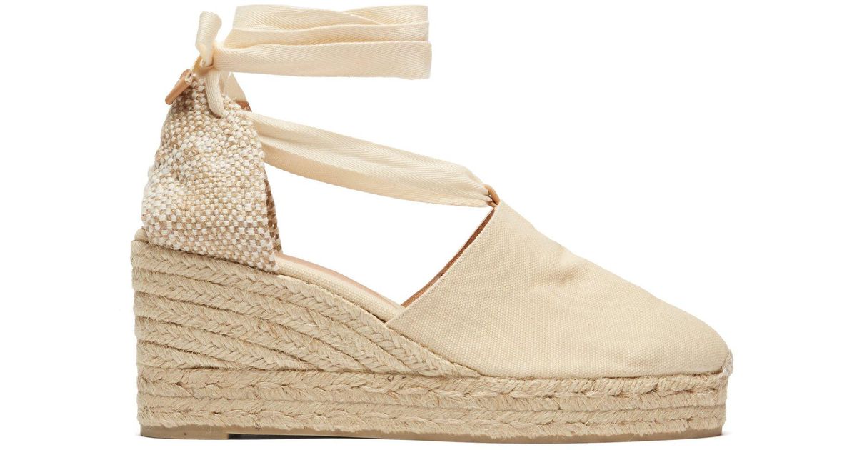 cream espadrille wedges