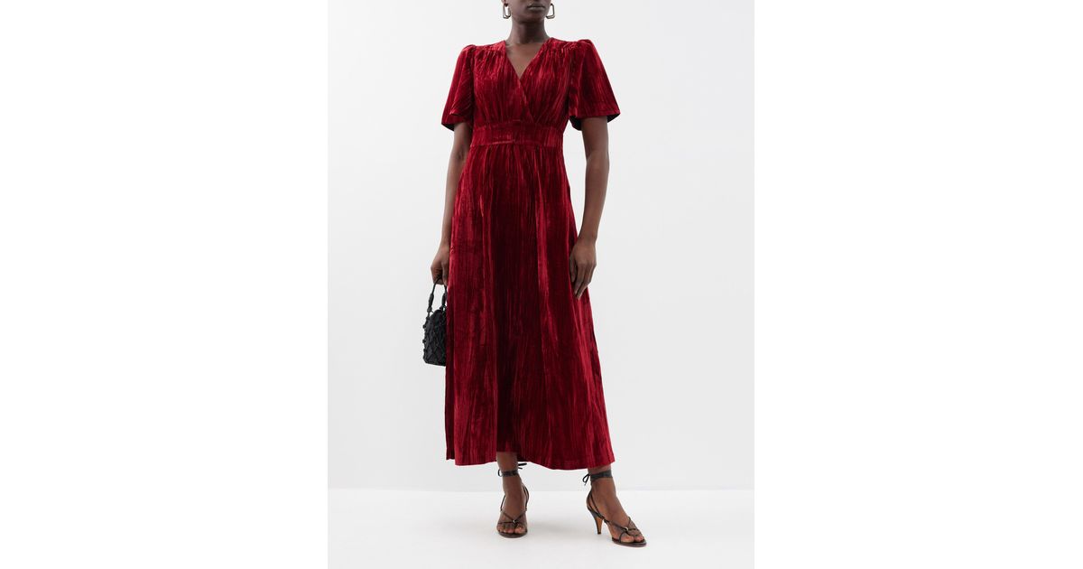 Masscob velvet cheap dress