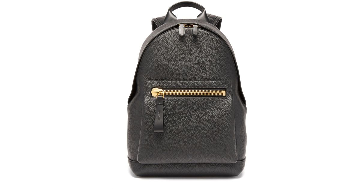 tom ford buckly leather backpack
