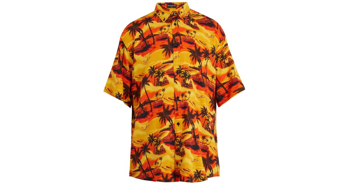 chemise hawaienne balenciaga
