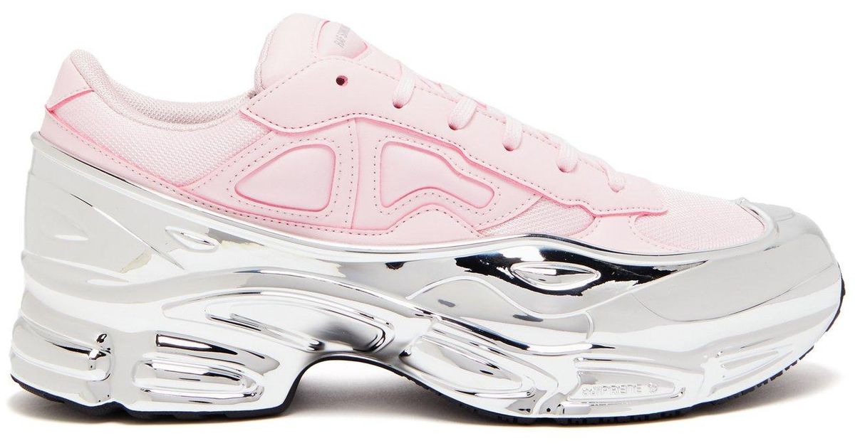 adidas By Raf Simons Rubber Ozweego Metallic Wrap Mesh Trainers in ...