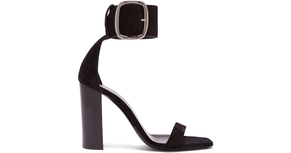 Saint laurent loulou ankle strap on sale sandal