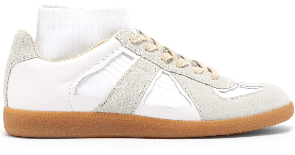 maison margiela cut out sneakers