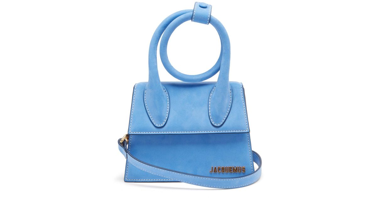 Jacquemus Chiquito Noeud Leather Crossbody Bag in Blue Lyst Canada
