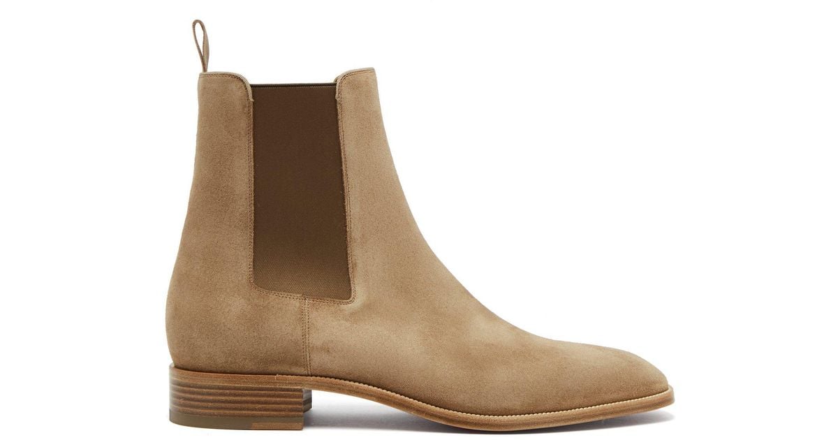 Mens Christian Louboutin Chelsea Boots, Spike Boots