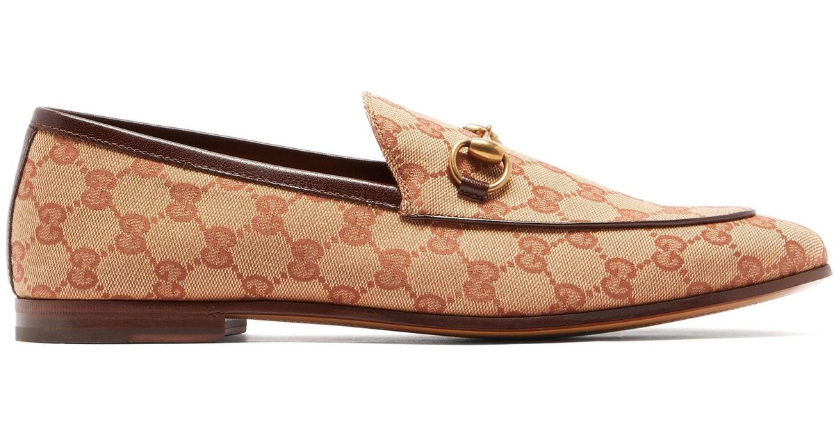 gucci jordaan canvas loafer
