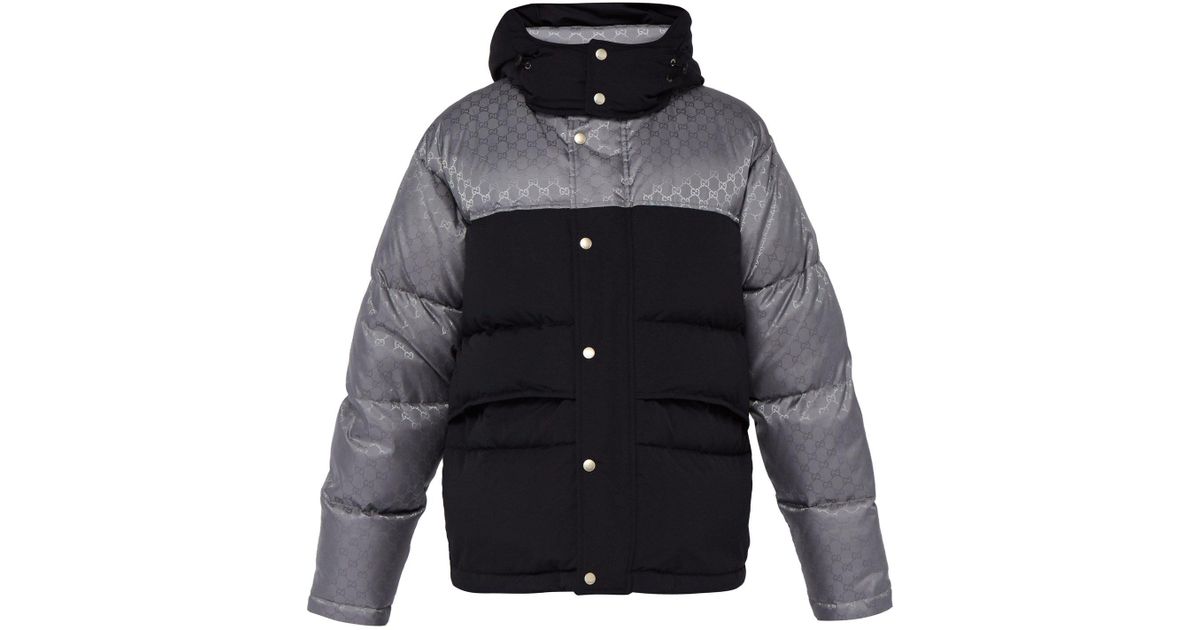 Gucci Black Monogram Jacquard Puffer Jacket – Savonches