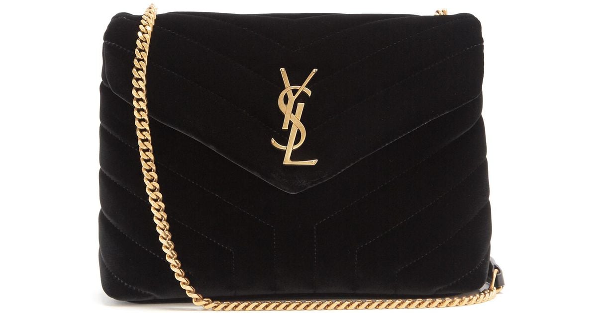 saint laurent loulou bag velvet