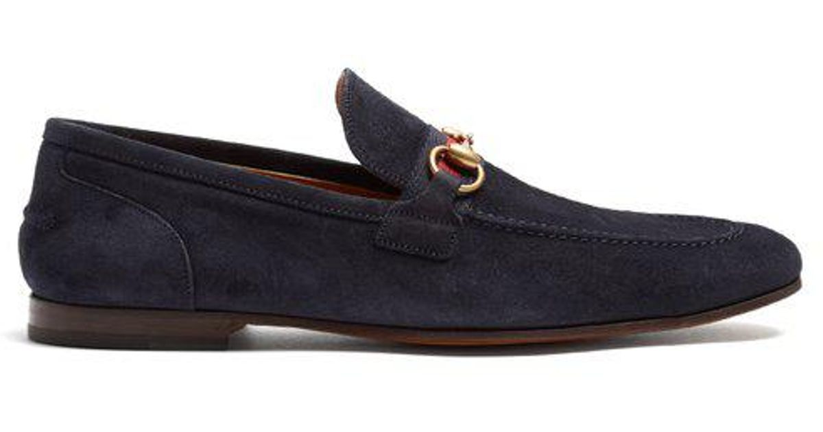 gucci horsebit loafers suede