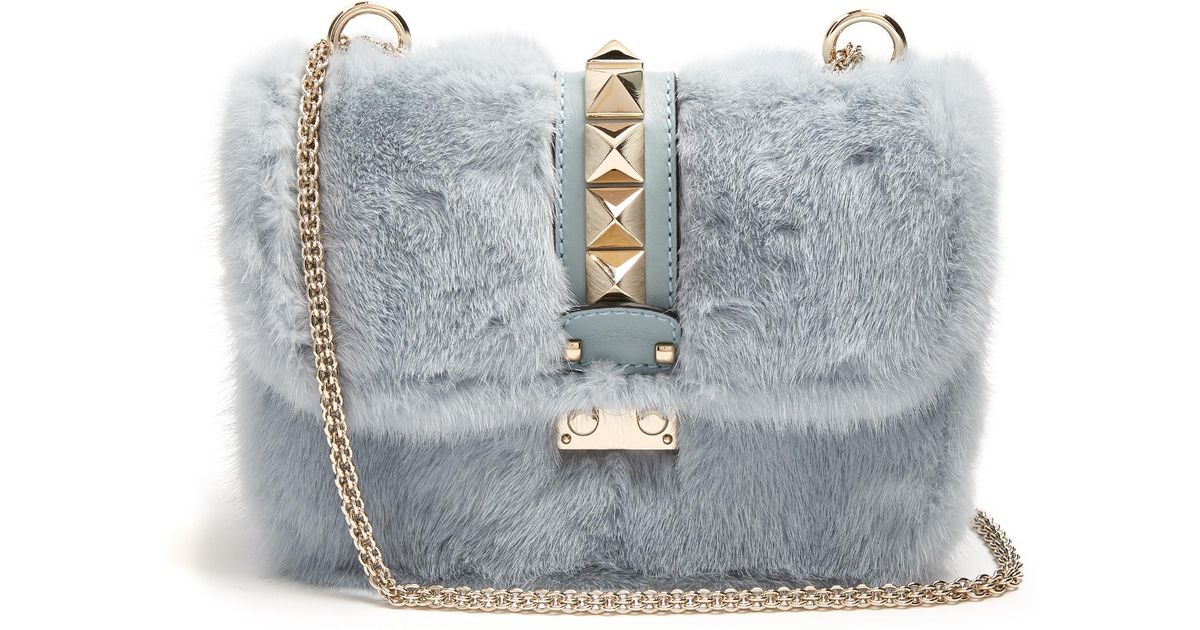 valentino fur bag
