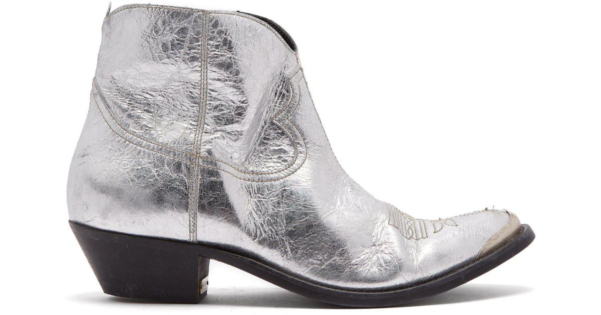silver cowboy booties