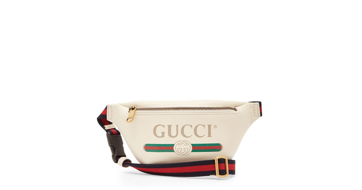 Gucci Leather Vintage Logo Cross-body Bag in White for Men - Lyst