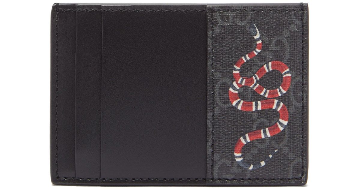 gucci snake card holder