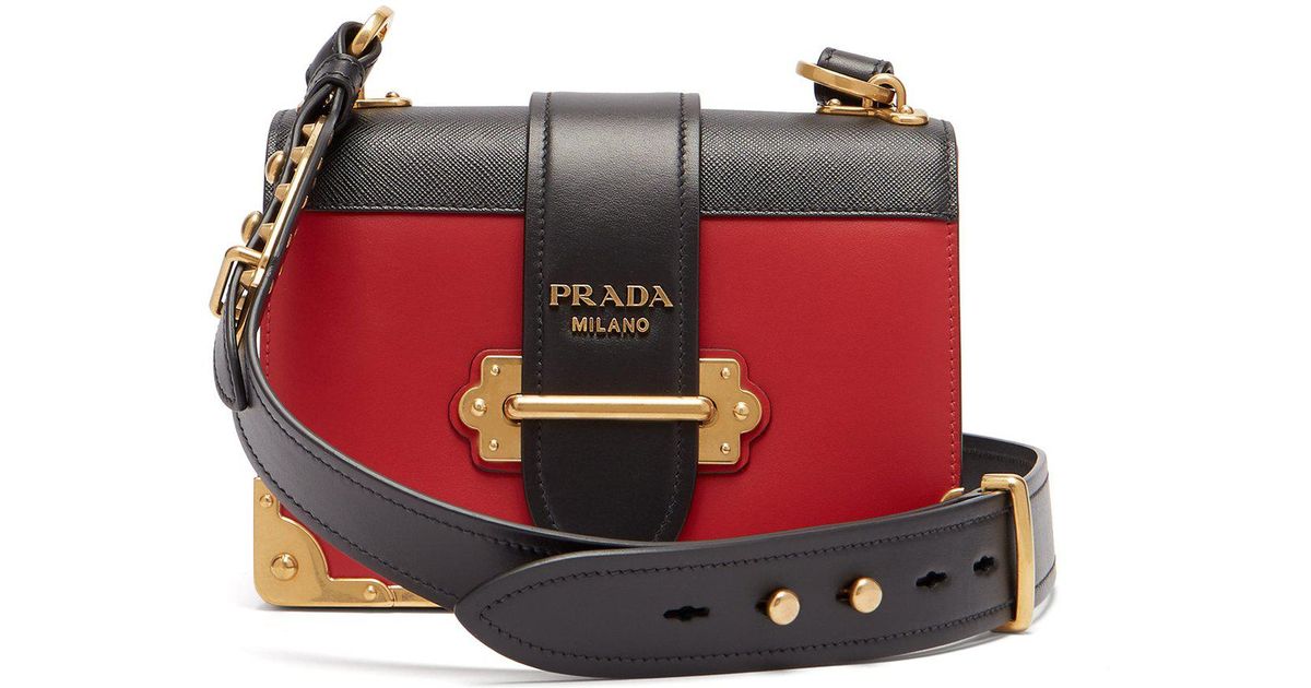 Prada cahier bag red sale