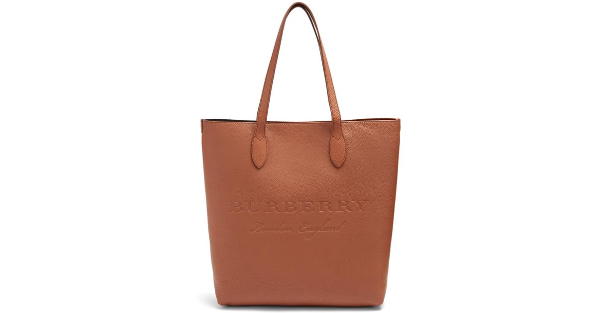 Burberry Pre-owned Foster Leather Tote Bag - Brown