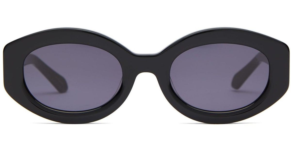 Karen Walker Bishop Oval-frame Acetate Sunglasses | Lyst