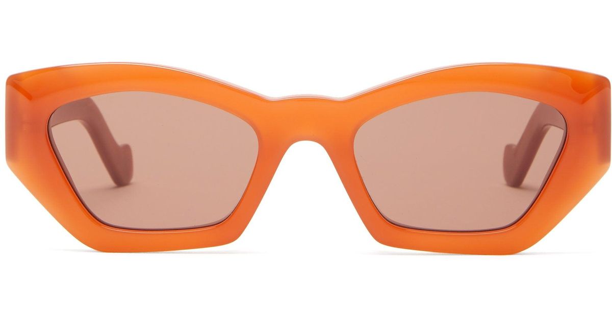 Loewe SLW779N Orange Sunglasses